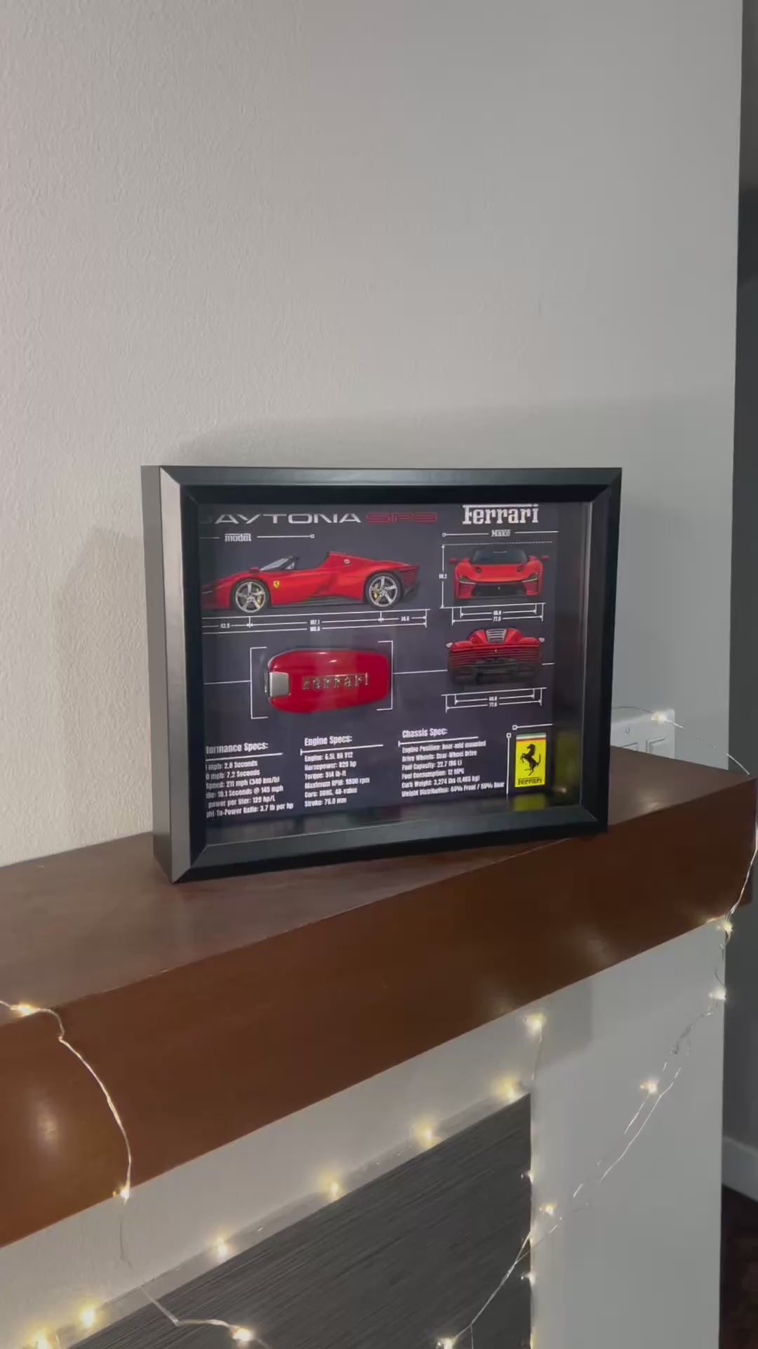 Ferrari Daytona SP3 Key Blueprint Frame