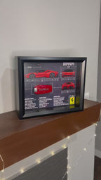 Ferrari SF90 Key Blueprint Frame