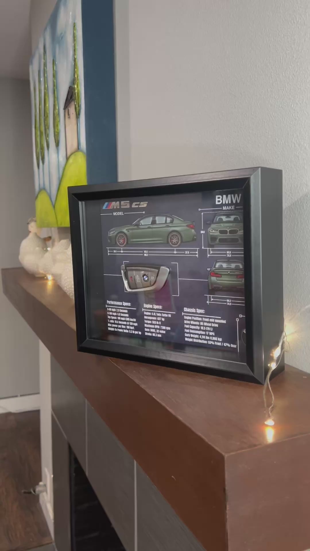 BMW M5 CS Key Blueprint Frame