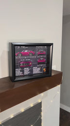 Porsche 911 GT3 RS Ruby Star (992) Key Blueprint Frame