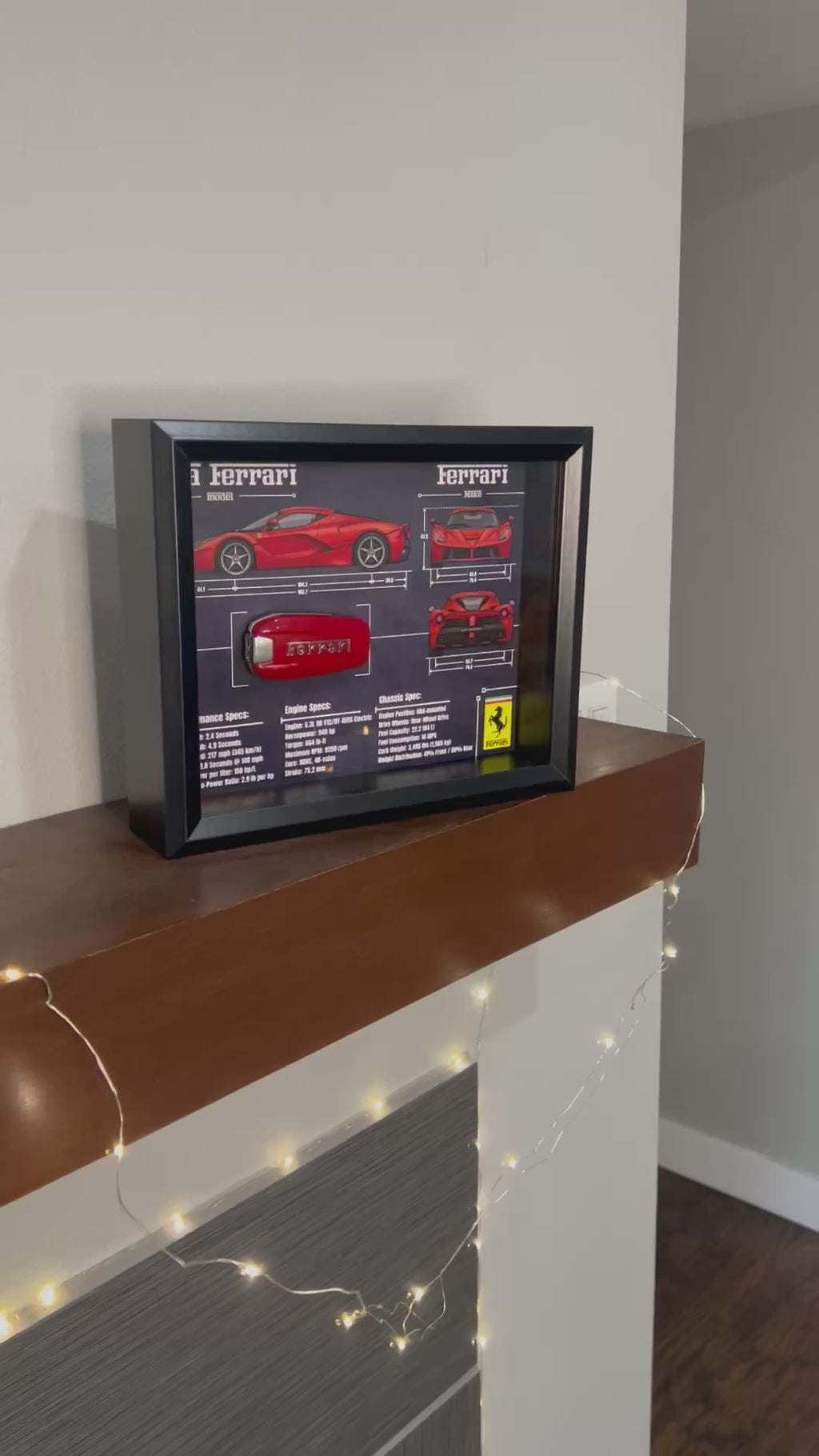 Ferrari LA Ferrari Key Blueprint Frame