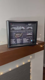 BMW M3 Competition Key Blueprint Frame