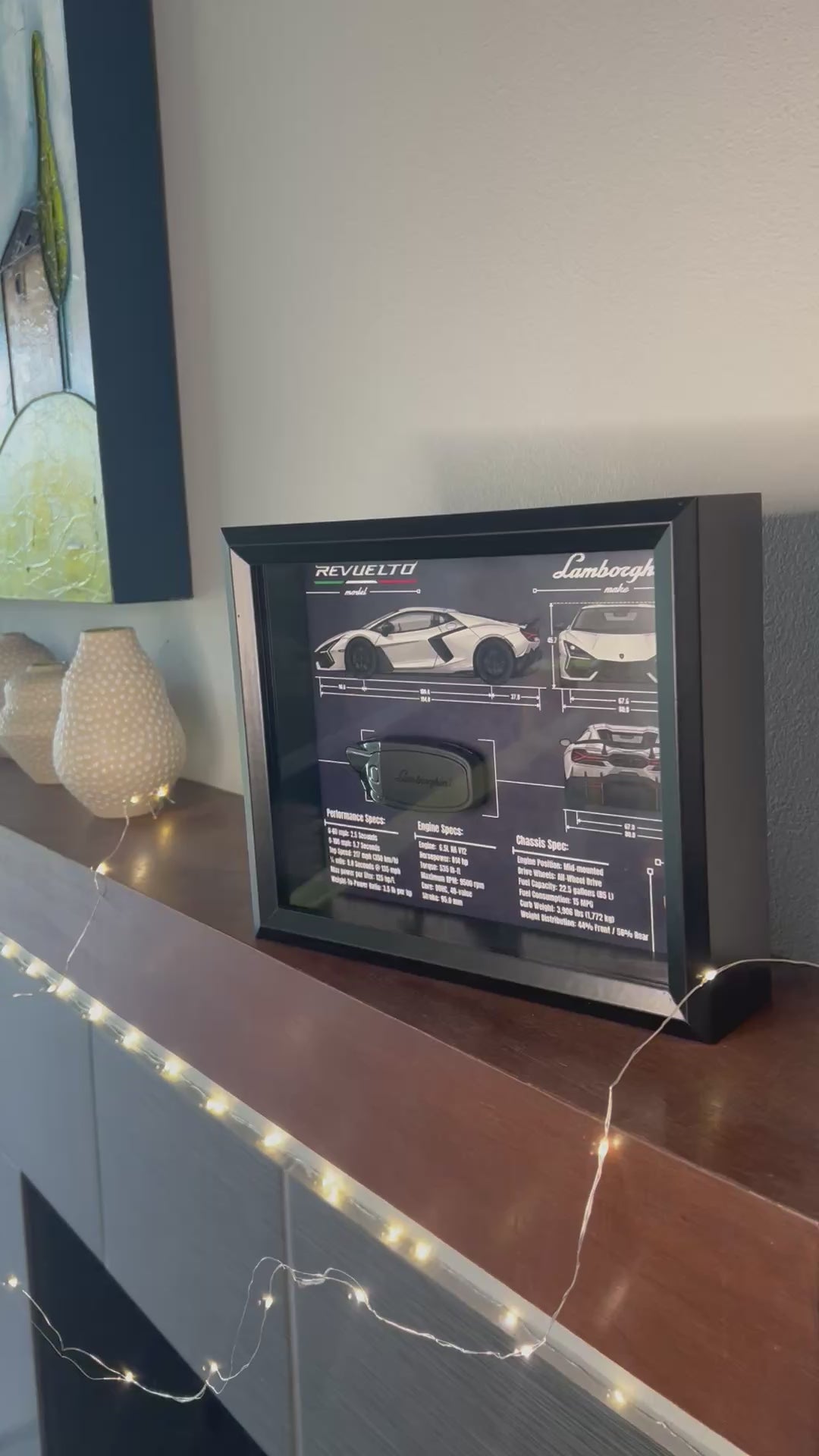 Lamborghini Revuelto Key Blueprint Frame